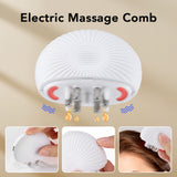 Electric Massage Comb Red Light Therapy Regrowth Brush Vibration Scalp Massager Hair Oil Medicine Liquid Applicator