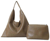 Slouchy Hobo Bags for Women Retro  Leather Tote Crossbody Bag Soft 2pcs Shoulder Purses Handbags  Ref: 3239
