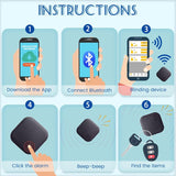 Smart GPS for Dog Cat Pet Kids Tracking Lage Key Finder Portable Tracker Wireless Bluetooth Anti-lost Locator