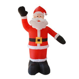 2.4M Christmas Iatable Set with LED Light Ornament Cartoon Giant Santa Claus for Xmas Garden Party Decoration