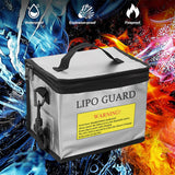 Fireproof Lipo Safe Explosionproof Protective Waterproof Bag w/Zippers for Battery Storage Charging 21.5*16.5*14.5cm