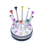Stainless Steel Watchmaker Screwdriver Set 10PCS plus 20pcs Blades Watch Repair Glasses tools