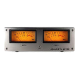 MIC-73 Voice-Activated Square VU Level Meter Finished hine Aluminum Alloy Panel LED Warm Backlight Without Wiring