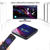 H96 Max V11 Smart TV BOX Android 11 4GB RAM 64GB Rockchip 3318 3D Video BT4.0 HD 4K Media Player 4G 5G Dual WiFi Set Top Box