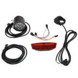 Parts PC+ABS 36V-60V 880-1640mm Cable Set Ebike Taillight 3 Pins Bicycle LED Lamps Front Light
