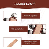 Hand Sleigh Wooden Shaker Jingle Stick Musical Percussion Instrument Bells for Xmas Party Favors