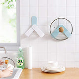 4Pcs Pot Rack,Wall Mounted Lid Organizer Holder,Adjustable Hanging Pan Cover Organizer,Kitchen Tool