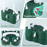 US Plug,Powerful Electric Balloon Pump,Air Iate/Deflate Pump,Double Motor for Swimming Pool, Iatable Bed and Etc.