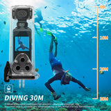 4K 1.3" Screen Action Camera Pocket Cam 270° Rotatable Outdoor Video Shooting Bicycle Motorcycle Sport Wifi Motion Camcorder