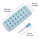 Cube Tray With Lid Stars Moons Love Hearts Shape 24 Cavity Silicone Safe Durable Whiskey Ice Ball Maker Kitchen