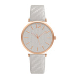 Ladies New Belt Watch Gold Shell Acupuncture Needle Casual Fashion Quartz Watch