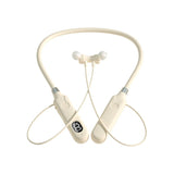 BT-12 Wireless Bluetooth Earphones Headphones Neckband Outdoor Sports Headset with Display Touch Control Earbuds for Music