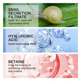 Hyaluronic Face Moisturizer snail Cream Anti-Wrinkle Aging Moisturizing Shrink Pores Whitening Smooth Skin Care