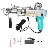 Carpet Tufting Tool Green 40 Stitches Per Sec Adjustable Handle Carpet Weaving Machine for Rug Making 100240V EU Plug