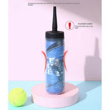 Ice Hockey Water Bottle Portable Football Bottle Straw