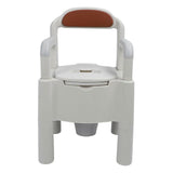 Bedside Commode with Arm Height Adjustable Non Slip Movable Portable Potty Chair for Elderly Pregnant Women