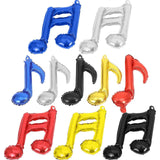 10Pcs Music Note Balloons Aluminum Foil Balloon Birthday Party Music Themed Party Supplies Baby Shower Wedding Decorations