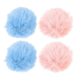 4pcs Faux Fur Pom Pom Pins Soft And Fluffy Decorative Balls For Clothing Hats Fashion Accessories Decorative Pompom Brooch Ornament Small Fluffy Ball