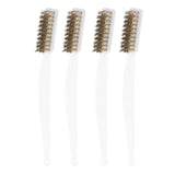4pcs Mini Wire Brush Set  3d Printer Nozzle Cleaning Copper Wire Toothbrush Tool  Small Cleaning Brush For Home Appliance Cleaning