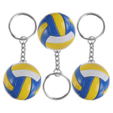 Simulated Volleyball Keychain Miniature Volleyball Pendant Backpack Keychain Bag Hanging Charm Sports Souvenir Volleyball Decoration