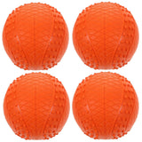 4pcs Rubber Dog Balls Dog Chew Toys Dog Squeaky Toys Floating Dog Balls Toys
