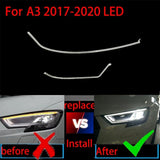 For A3 S3 Led 2016-2018 Drl Guide Plate Day Running Tube Car Running Ligh