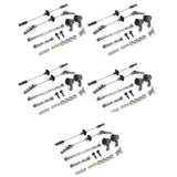 5x Steel Ar Brid Axle Ar Steering Kit For Mn D90 D91 Mn99 Mn99s 1/12 Rc Car Spare