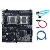 X99 Dual-socket Mboard A2011-3 Dual Cpu Recc Ddr4 Memory With Sata Cable+s Cabl