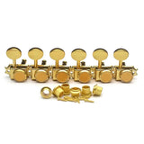 6 Inline Guitar Lock String Tuners 1:15 Vintage Machine Heads for TL Style Electric Guitar Folk or Acoustic Guitar,A