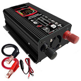 6000W Car Power Inverter DC 12V to AC 220V Universal Sine Wave Electronic Charging Converter 2 USB Outdoor Charge