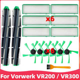 15Pcs for Kobold Vr200 Vr300 Vacuum Cleaner Accessories Roller Side Brush Hepa Filter Ultra Accessories