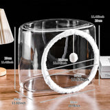 (Square  B) Dog Nest Comfortable Clear Portable Indoor Cats House for Dogs Rabbits Kitty Square A