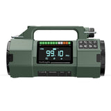 New -908 Solar Hand-Crank Radio Full-Band Emergency Lighting Speaker FM/MW/SW/VHF/ SOS Radio B