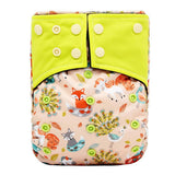 Adjustable Bamboo Carbon Fiber Baby Reusable Soft Cloth Diapers for NewbornP11