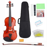 Astonvilla AV?03 Spruce Curly Maple 1/48 Violin with Box Rosin String Sticker for Kids