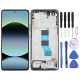 (Black) For Xiaomi Redmi Note 14 5G India AMOLED COMPATIBLE LCD Screen Digitizer Full Assembly with Frame