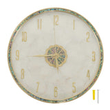 Wall Decoration Clock Minimalist Fashionable Quartz Movement Round Silent Wall Clock for Home Living Room JY 83026G, L, Diameter 35cm/13.8in