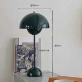 (Large Dark Green) 2023 New Denmark Bud Table Lamp Retro Table Lamp American Style Desk Lamp Charging Lamp Touch Nordic Decoration Table Lamp