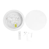 Round LED Ceiling Light with Remote Controller 3 Modes Dimmable Modern Flush Mount Lamp for Kitchen Bedroom Living Room