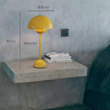 (Large Mustard Yellow) 2023 New Denmark Bud Table Lamp Retro Table Lamp American Style Desk Lamp Charging Lamp Touch Nordic Decoration Table Lamp