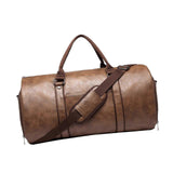 (Brown) Duffle Bag Multifunction for Men Suit Travel Bag for Backpacking Travel Black