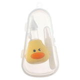 Baby Manual Nasal Aspirator Soft Silicone PP Prevent Backflow One Way Exhaust Mucus Snot Suction Yellow