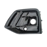 Car Glossy Black Front Left Bumper Fog Light Cover Bezel Grille With Hole For Q5 2021 2022