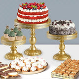 10-Piece Cake Stand Metal Dessert Table Cupcake Holder Cake Serving Tray Display Tower for Wedding Party Birthday Anniversary Celebration