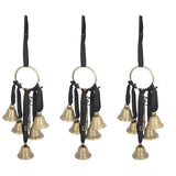 3pcs Iron Witch Bell Antique Key Stress Relieve Witchy Wind Chime Hanging Decoration for Door