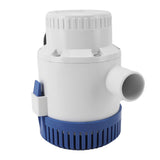 Electric Bilge Pump 3500GPH Waterproof Quiet Automatic Submersible Drain Water Pump for Pool Spa Pond 24V 8A Rated 10A Fuse