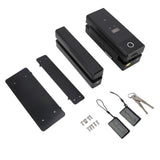 Electronic Glass Door Safety Lock 4 Ways Unlock TYPE C Interface Smart Glass Door Safety Lock with Keys for Office