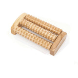 5-6 Row Wooden Foot Shiatsu Roller Foot Care Massager Massager Roller Heath Therapy Acupressure Relax Massage Pain Stress Relief