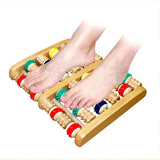 5-6 Row Wooden Foot Shiatsu Roller Foot Care Massager Massager Roller Heath Therapy Acupressure Relax Massage Pain Stress Relief