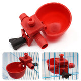 5 Pcs Chicken Drinking Cups Quail Water Bowls Bird Red Glass Animal Husbandry Tools Automatic Bird Coop Feeder Drinking Cups